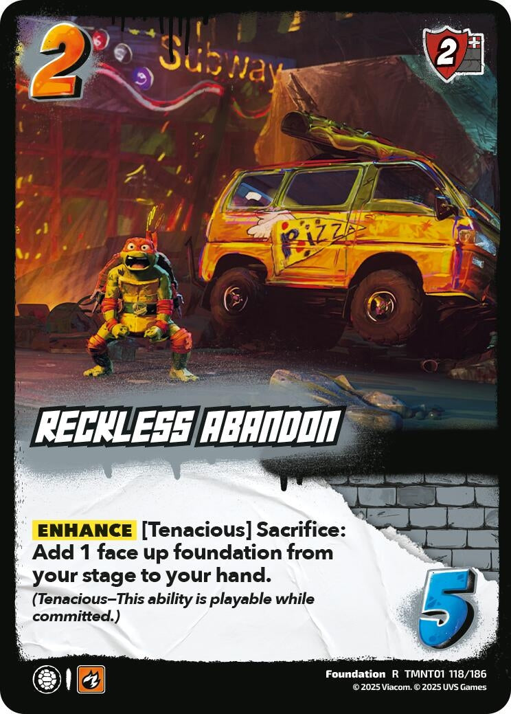 Reckless Abandon (TMNT01 118/186) (Teenage Mutant Ninja Turtles)