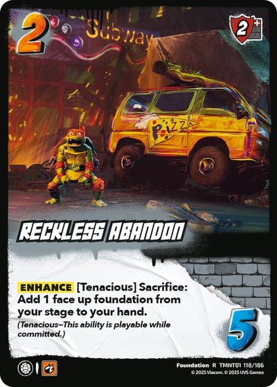 Reckless Abandon (TMNT01 118/186) (Teenage Mutant Ninja Turtles)