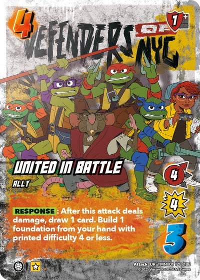United in Battle (TMNT01 128/186) (Teenage Mutant Ninja Turtles)