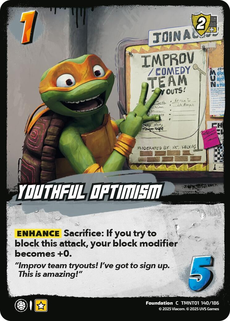 Youthful Optimism (TMNT01 140/186) (Teenage Mutant Ninja Turtles)