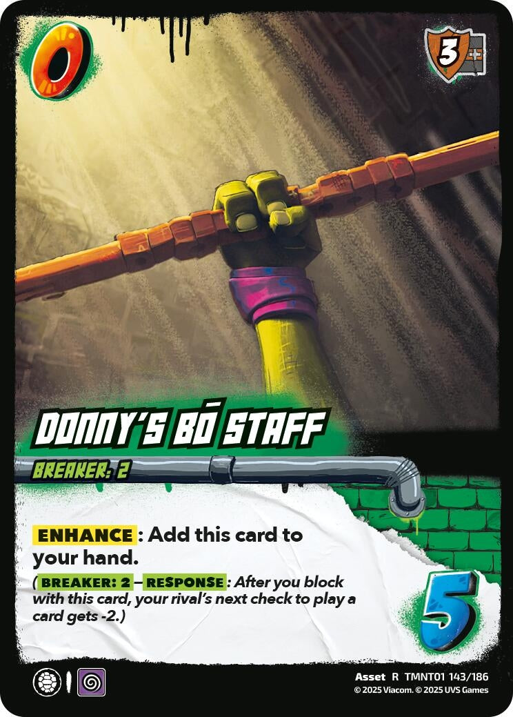 Donny's Bo Staff (TMNT01 143/186) (Teenage Mutant Ninja Turtles)