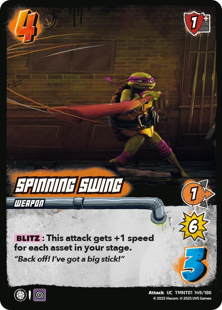 Spinning Swing (TMNT01 149/186) (Teenage Mutant Ninja Turtles)
