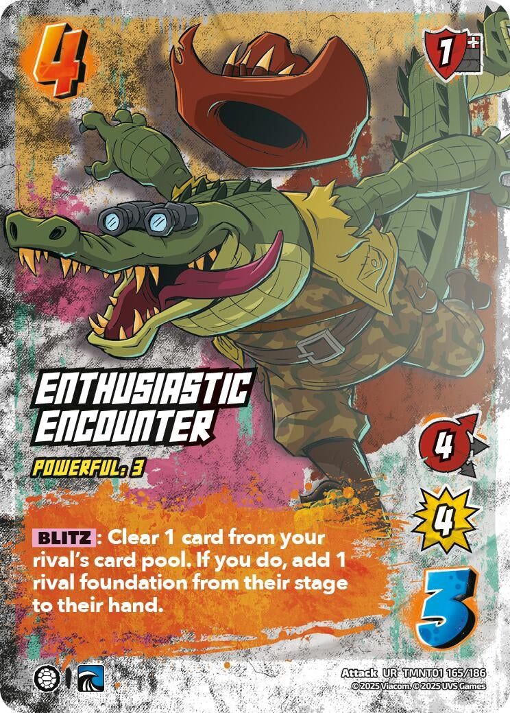 Enthusiastic Encounter (TMNT01 165/186) (Teenage Mutant Ninja Turtles)