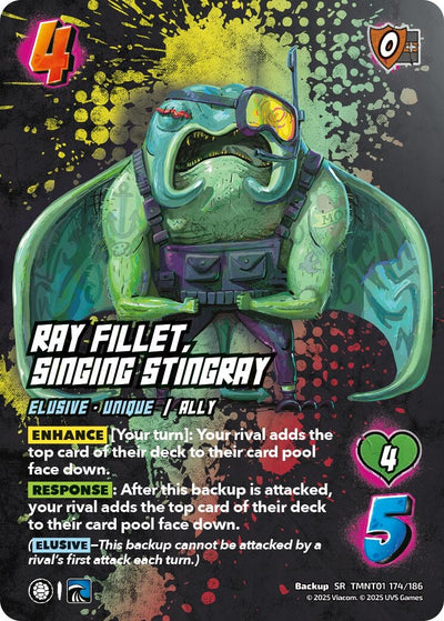 Ray Fillet, Singing Stingray (TMNT01 174/186) (Teenage Mutant Ninja Turtles)
