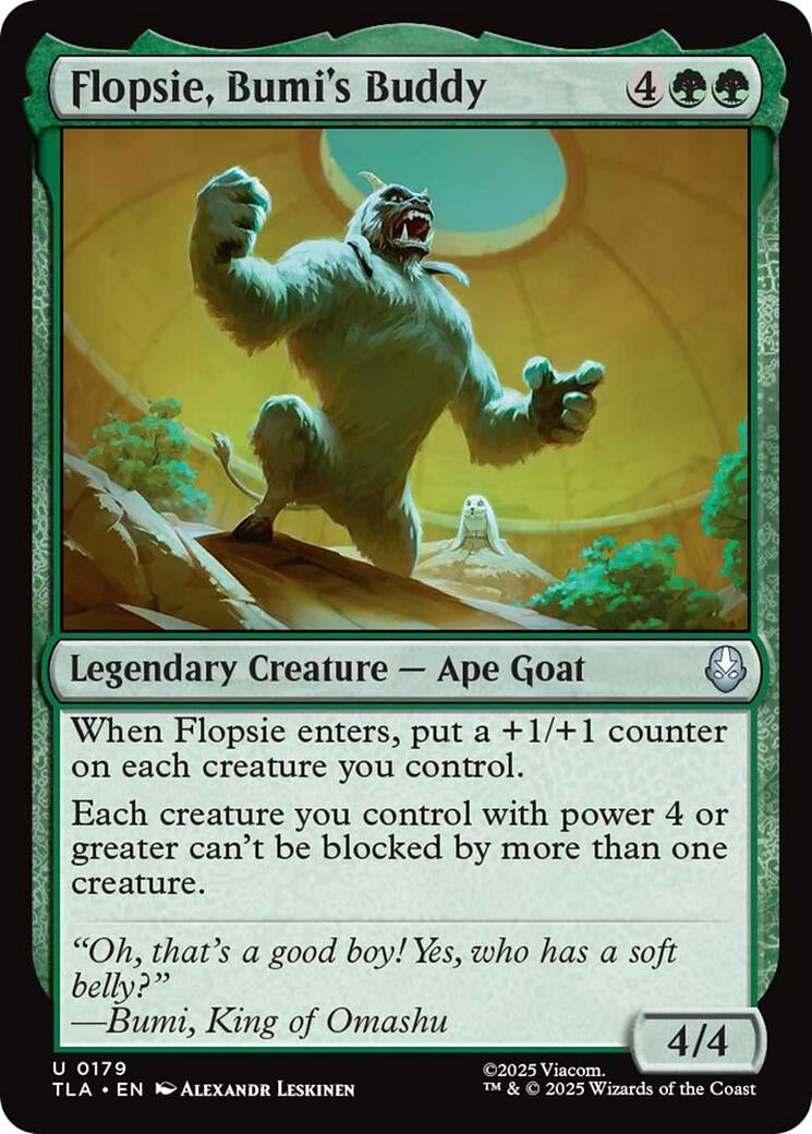 Image for Flopsie, Bumi's Buddy (179) (Avatar: The Last Airbender) - Magic: The Gathering