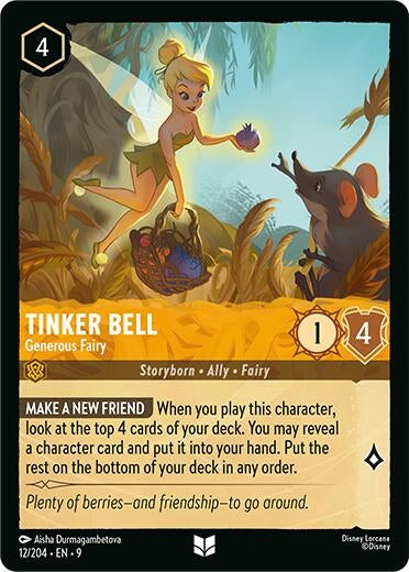 Tinker Bell - Generous Fairy (12/204) (Fabled)