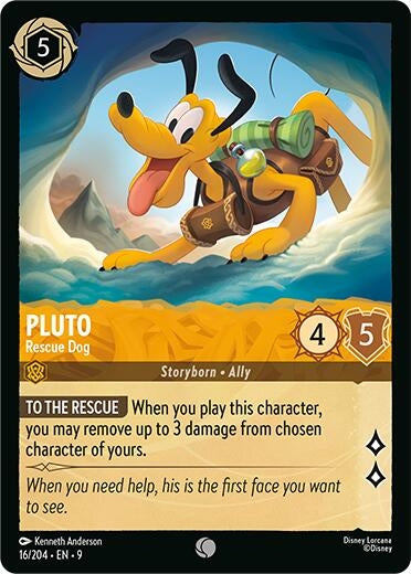 Image for Pluto - Rescue Dog (16/204) (Fabled) - Disney Lorcana