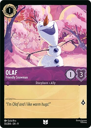 Image for Olaf - Friendly Snowman (55/204) (Fabled) - Disney Lorcana