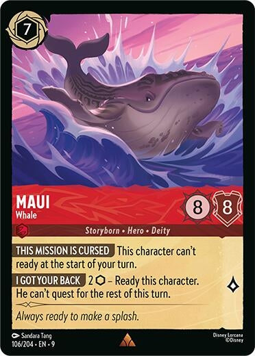 Image for Maui - Whale (106/204) (Fabled) - Disney Lorcana