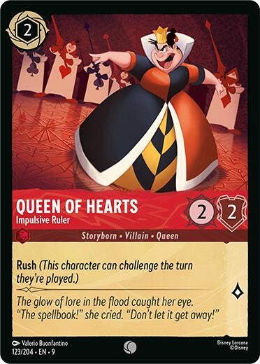 Queen of Hearts - Impulsive Ruler (123/204) (Fabled)
