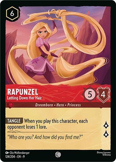 Image for Rapunzel - Letting Down Her Hair (124/204) (Fabled) - Disney Lorcana