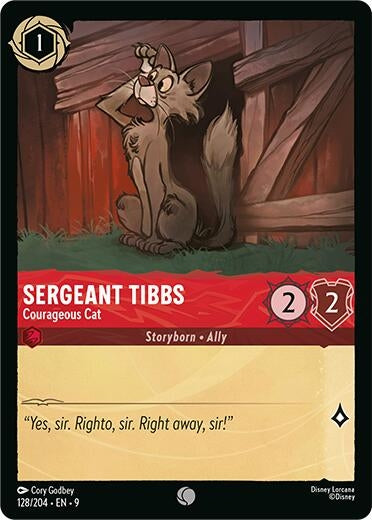 Image for Sergeant Tibbs - Courageous Cat (128/204) (Fabled) - Disney Lorcana
