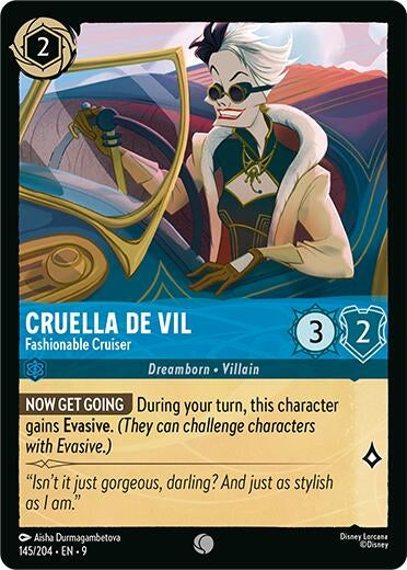 Cruella De Vil - Fashionable Cruiser (145/204) (Fabled)