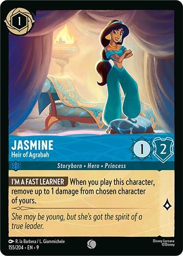 Image for Jasmine - Heir of Agrabah (155/204) (Fabled) - Disney Lorcana