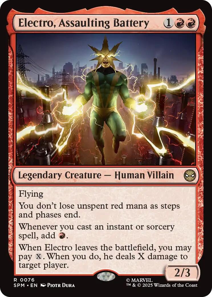 Image for Electro, Assaulting Battery (76) (Marvel's Spider-Man) - Magic: The Gathering