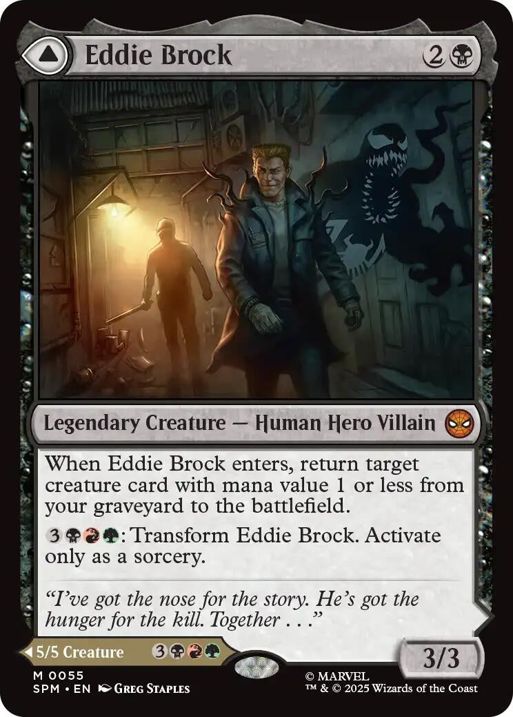 Image for Eddie Brock (55) (Marvel's Spider-Man) - Magic: The Gathering