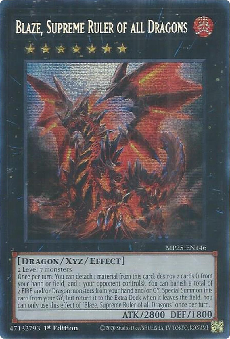 Blaze, Supreme Ruler of all Dragons (MP25-EN146) (2025 Mega-Pack)