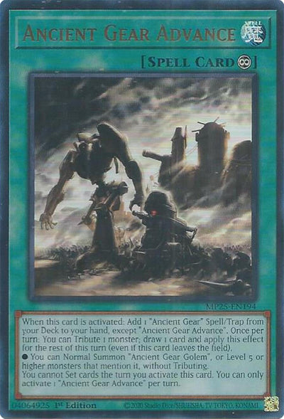 Ancient Gear Advance (MP25-EN194) (2025 Mega-Pack)