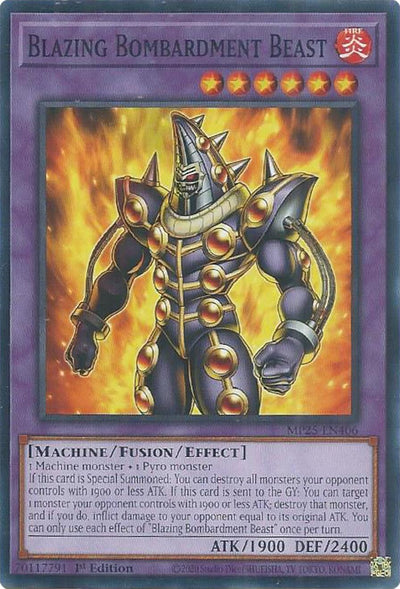 Blazing Bombardment Beast (MP25-EN406) (2025 Mega-Pack)