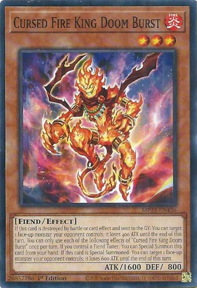 Cursed Fire King Doom Burst (MP25-EN436) (2025 Mega-Pack)