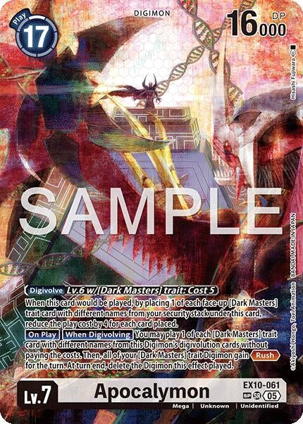 Image for Apocalymon (SP) (EX10-061 SR) (Sinister Order) - Digimon Card Game