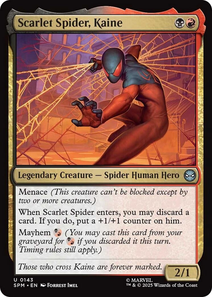 Image for Scarlet Spider, Kaine (143) (Marvel's Spider-Man) - Magic: The Gathering