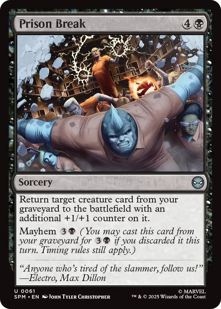 Image for Prison Break (61) (Marvel's Spider-Man) - Magic: The Gathering