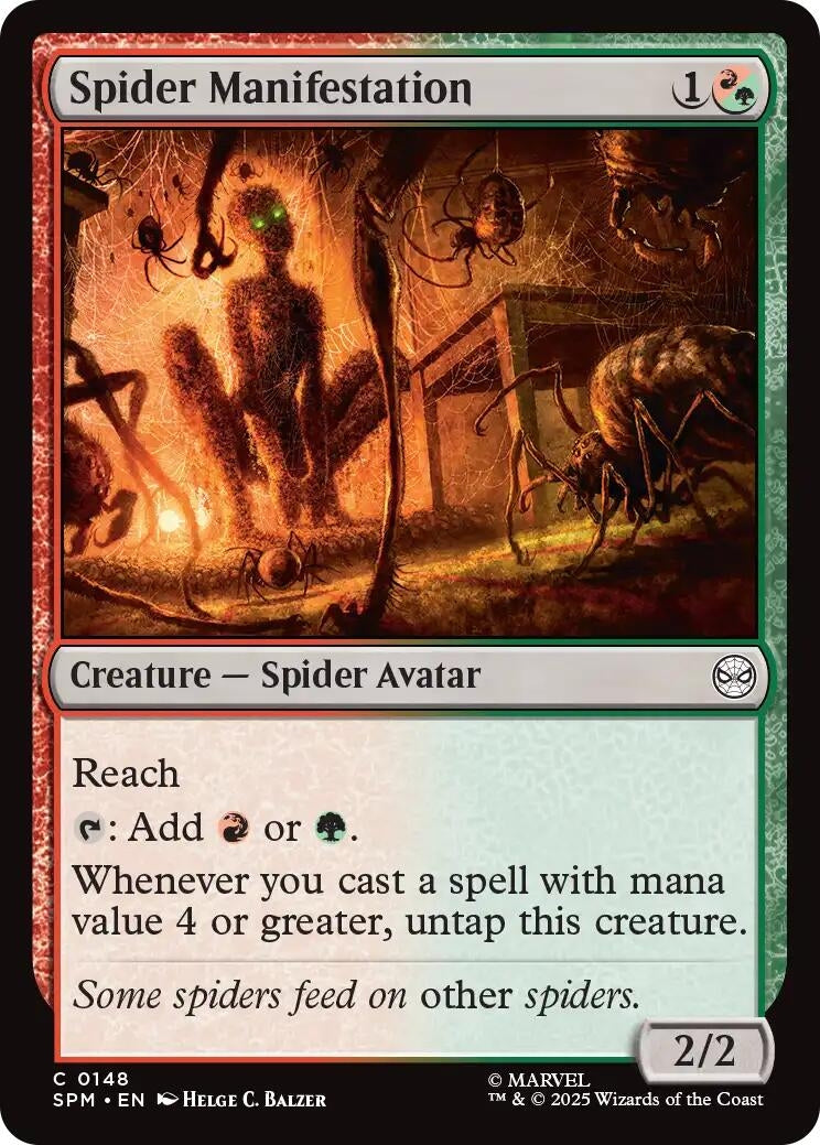 Image for Spider Manifestation (148) (Marvel's Spider-Man) - Magic: The Gathering