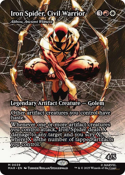 Iron Spider, Civil Warrior - Alibou, Ancient Witness (Borderless) (39) (Marvel Eternal-Legal)