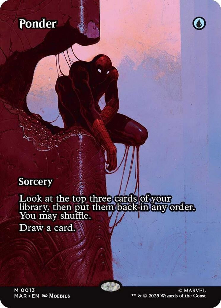 Image for Ponder (Borderless) (13) (Marvel Eternal-Legal) - Magic: The Gathering