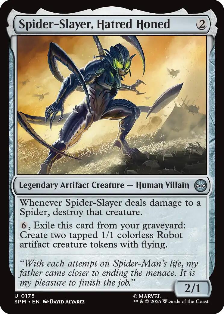 Image for Spider-Slayer, Hatred Honed (175) (Marvel's Spider-Man) - Magic: The Gathering