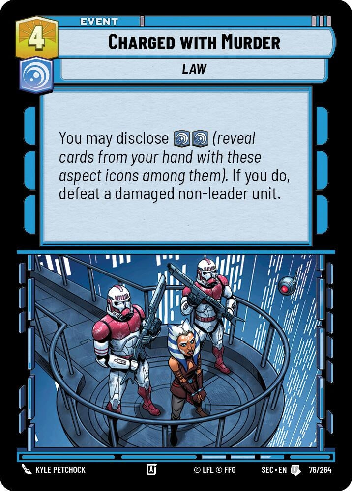Image for Charged with Murder (76/264) (Secrets of Power) - Star Wars: Unlimited