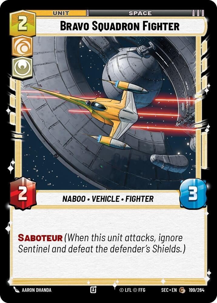 Image for Bravo Squadron Fighter (199/264) (Secrets of Power) - Star Wars: Unlimited