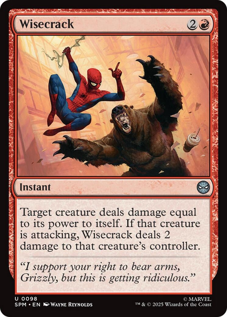 Image for Wisecrack (Marvel's Spider-Man) - Magic: The Gathering