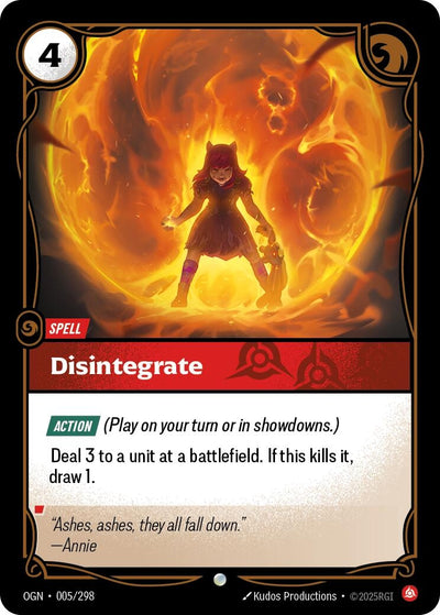 Disintegrate (005/298) (Origins)