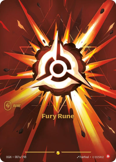 Fury Rune (Alternate Art) (007a/298) (Origins)