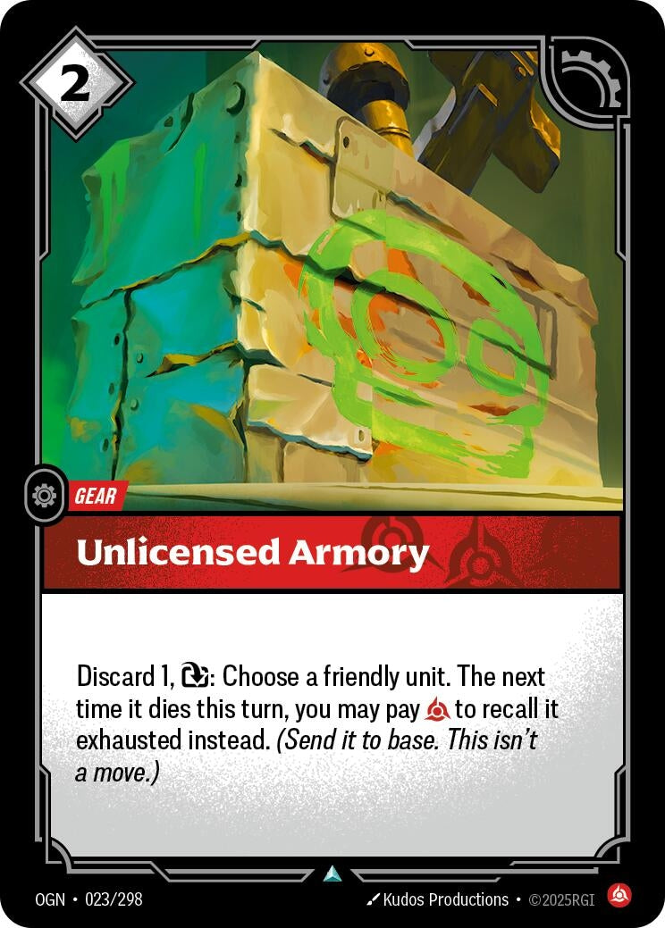 Image for Unlicensed Armory (023/298) (Origins) - Riftbound: League of Legends Trading Card Game