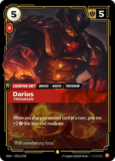 Darius - Trifarian (Alternate Art) (027a/298) (Origins)