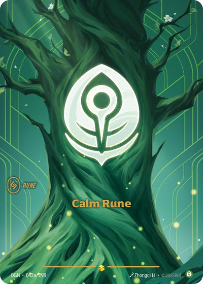 Calm Rune (Alternate Art) (042a/298) (Origins)