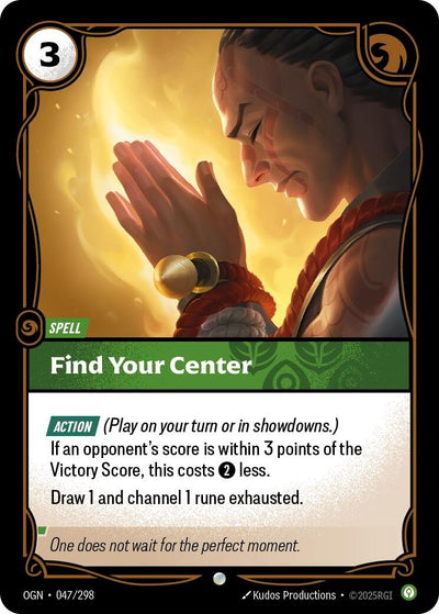 Find Your Center (047/298) (Origins)