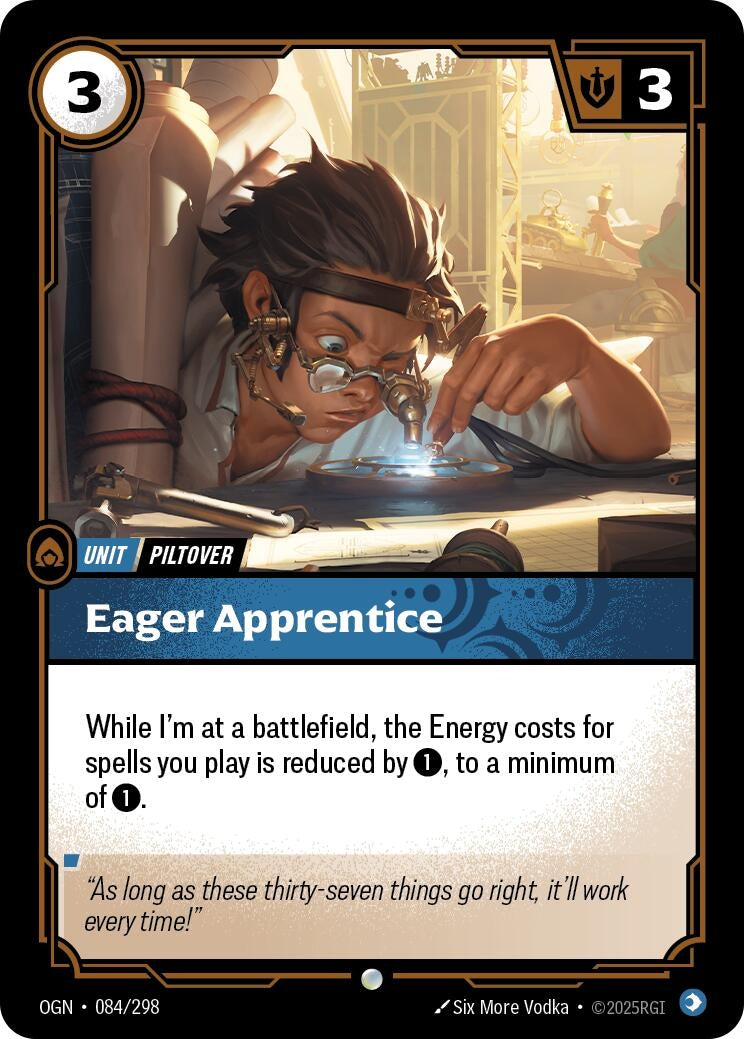 Image for Eager Apprentice (084/298) (Origins) - Riftbound: League of Legends Trading Card Game
