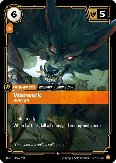 Warwick - Hunter (159/298) (Origins)