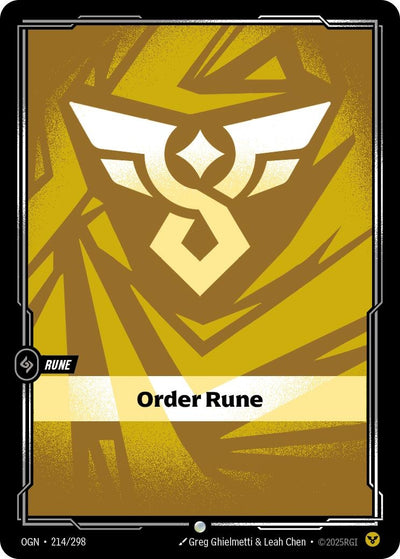 Order Rune (214/298) (Origins)