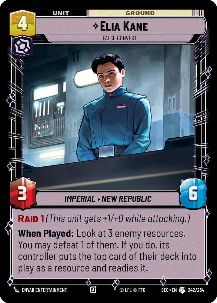 Image for Elia Kane - False Convert (242/264) (Secrets of Power) - Star Wars: Unlimited