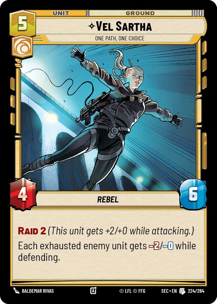 Image for Vel Sartha - One Path, One Choice (224/264) (Secrets of Power) - Star Wars: Unlimited