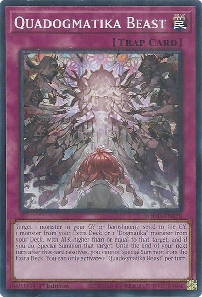 Quadogmatika Beast (DOOD-EN078) (Doom of Dimensions)