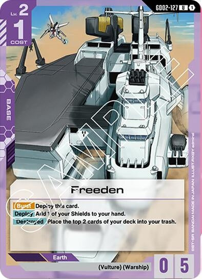 Image for Freeden (GD02-127) (Dual Impact) - Gundam Card Game