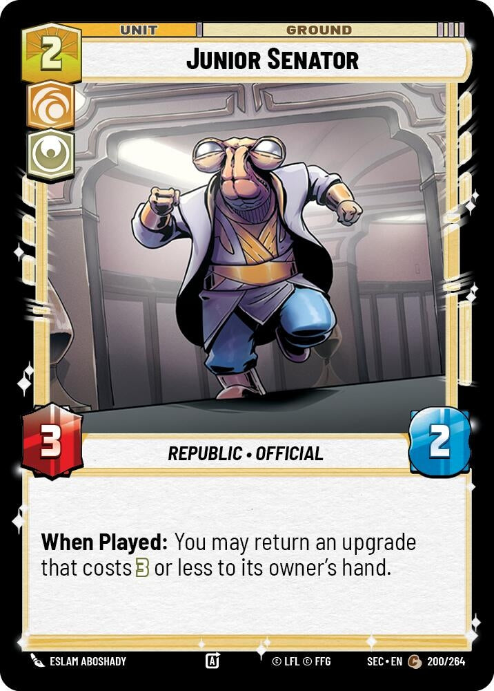 Image for Junior Senator (200/264) (Secrets of Power) - Star Wars: Unlimited
