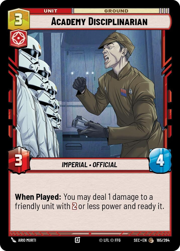 Image for Academy Disciplinarian (165/264) (Secrets of Power) - Star Wars: Unlimited