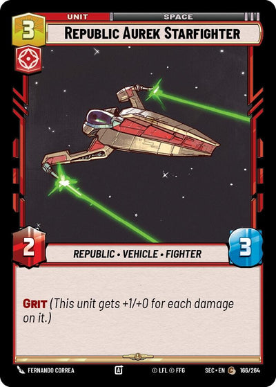 Republic Aurek Starfighter (166/264) (Secrets of Power)